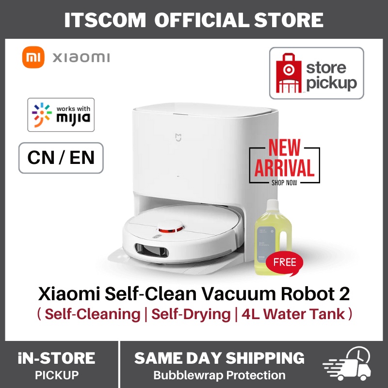 Xiaomi Mijia Self Cleaning Vacuum Robot Mop 2 Smart Robot Vacuum ...