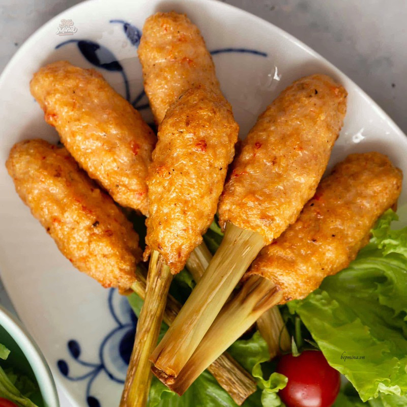 Chạo Cá quấn sả 16 cây 500g (giao tphcm)