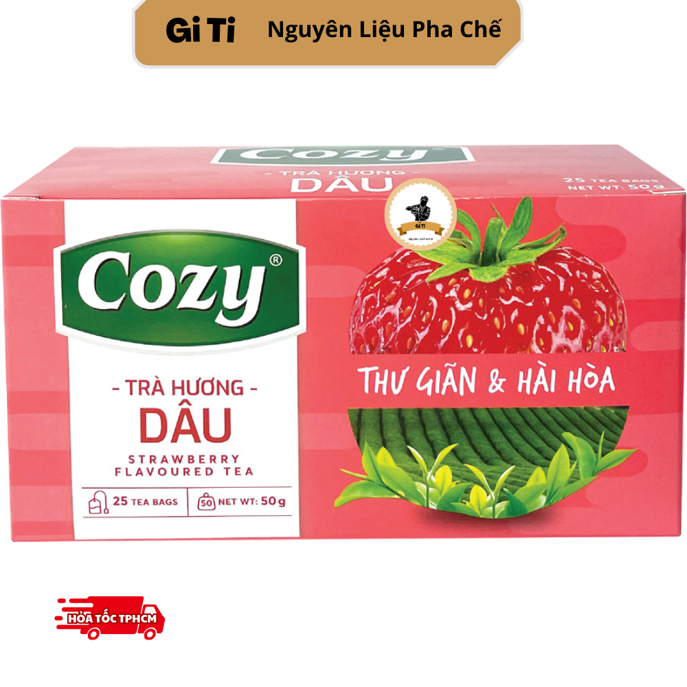 Trà Hương Dâu túi lọc Cozy - Trà dâu túi lọc