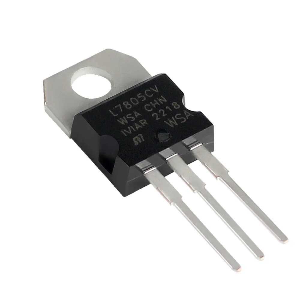 5pcs regulators: l7805cv 5v to220, l7809cv 9v to220, l7812cv 12v to220, lm317t 1.5a 1.2-40v to220 integrated circuits