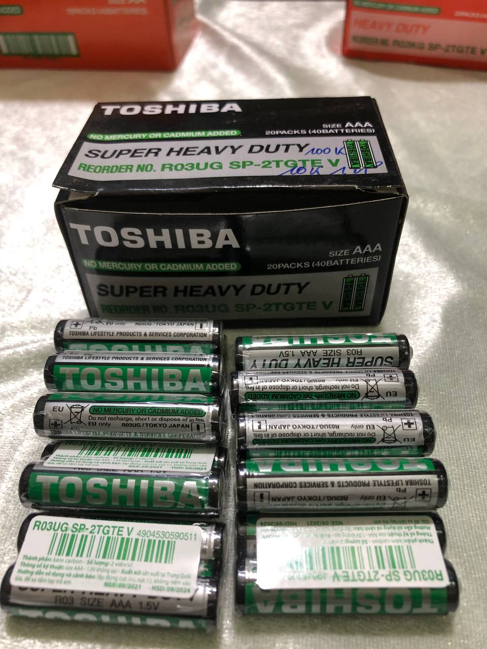 Pin toshiba AAA