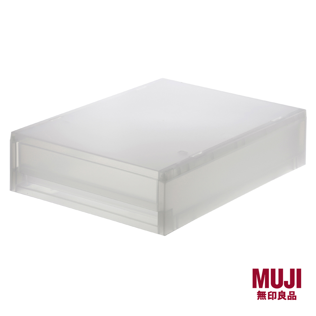MUJI Polypropylene Storage Case Thin W26xD37xH9cm Lazada Singapore