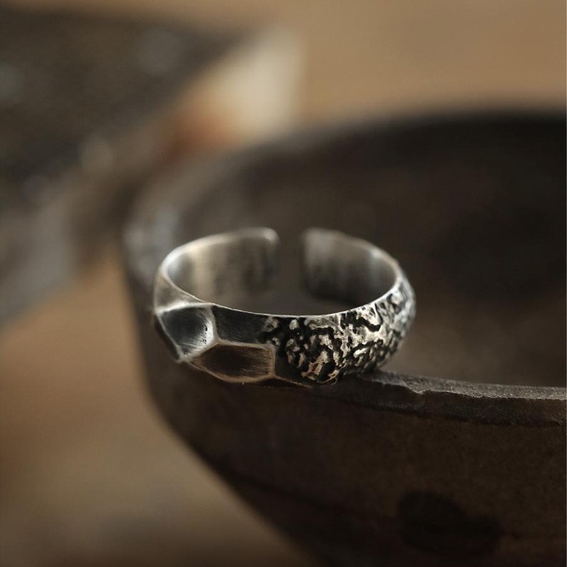 【Top Picks】Vintage Broken Silver Several Two Rings Men's Trendy ...