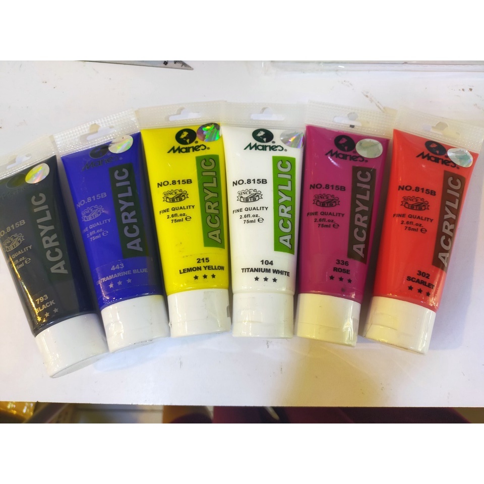 [Zest Corner] Màu acrylic dạng tuýp 75ml - Màu acrylic MARIE's