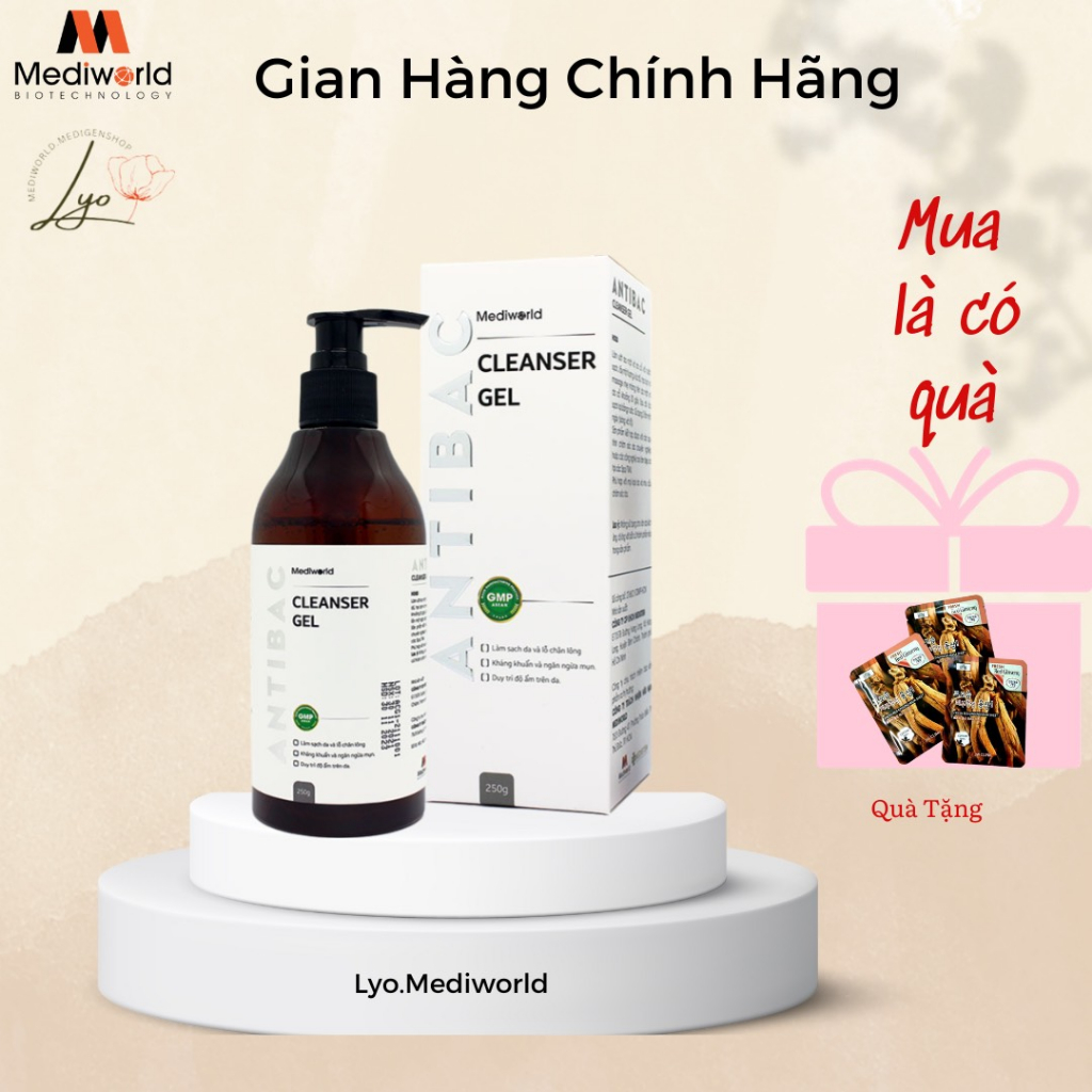 Sữa rửa mặt antibac cleanser gel/mediworld mediworld - lyo