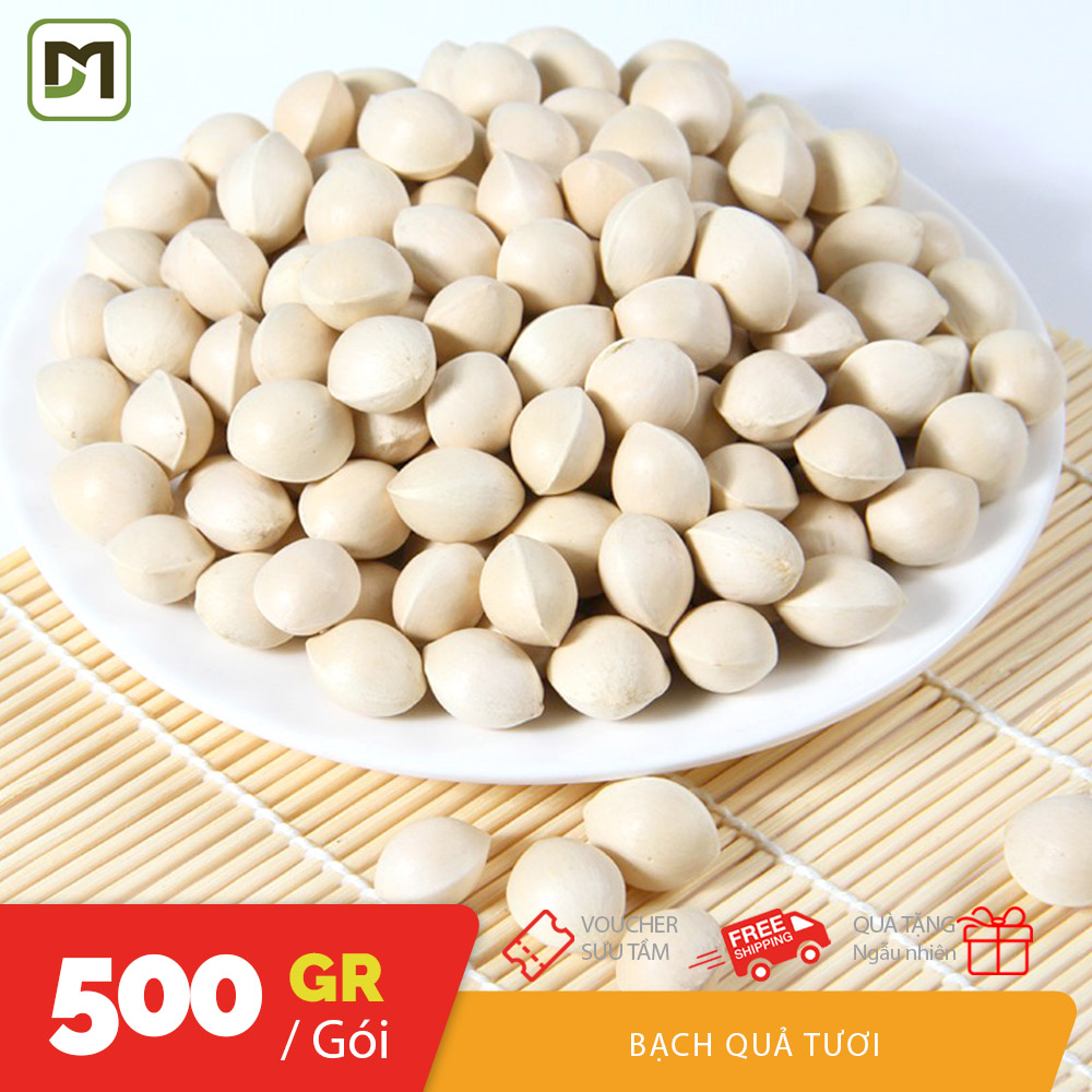 Túi 500gr bạch quả tươi hút ép chân không nguyên liệu nấu ăn
