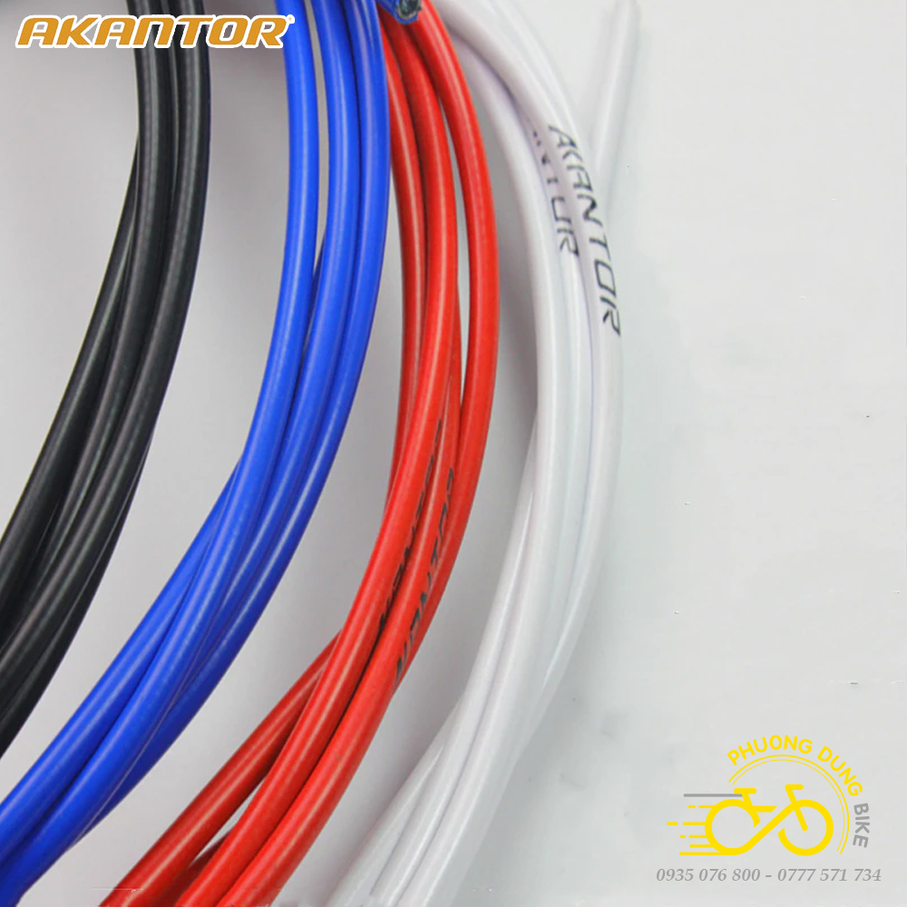 Bộ vỏ ruột dây đề, dây phanh xe đạp AKANTOR