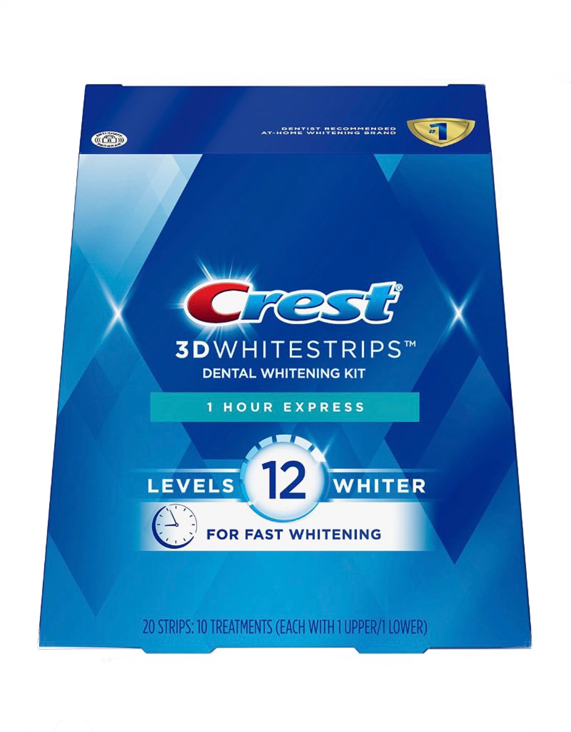 Set Miếng Dán Trắng Răng Crest 3D White 1 hộp Professional Effects 1 hộp Cấp Tốc 1 Hour
