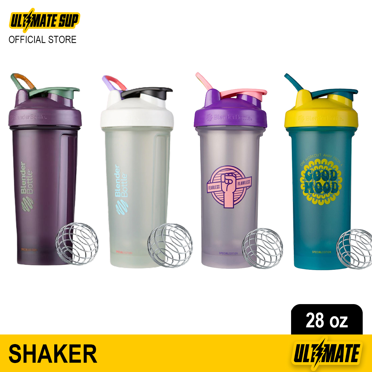 Blender Bottle, Motivational Quote & Color of the Month Edition Classi