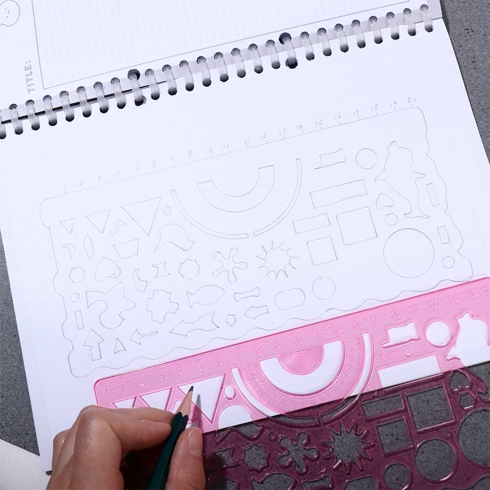 Multipurpose%202PCS%20Multifunctional%20Office%20Geometric%20Drawing%20Template%20Stationery%20Geometric%20Function%20DIY%20Puzzle%20Circle%20Maker%20Drawing%20Ruler%20Drawing%20Ruler%20Template%20Rulers%20Drafting%20Supplies%20Mathematical%20Geometry%20Wavy%20Line%20Ruler%20-%20Image%206