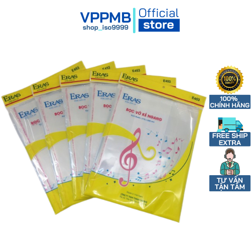 Bọc vở học sinh eras e453, bọc sách giáo khoa vở ô ly eras e451