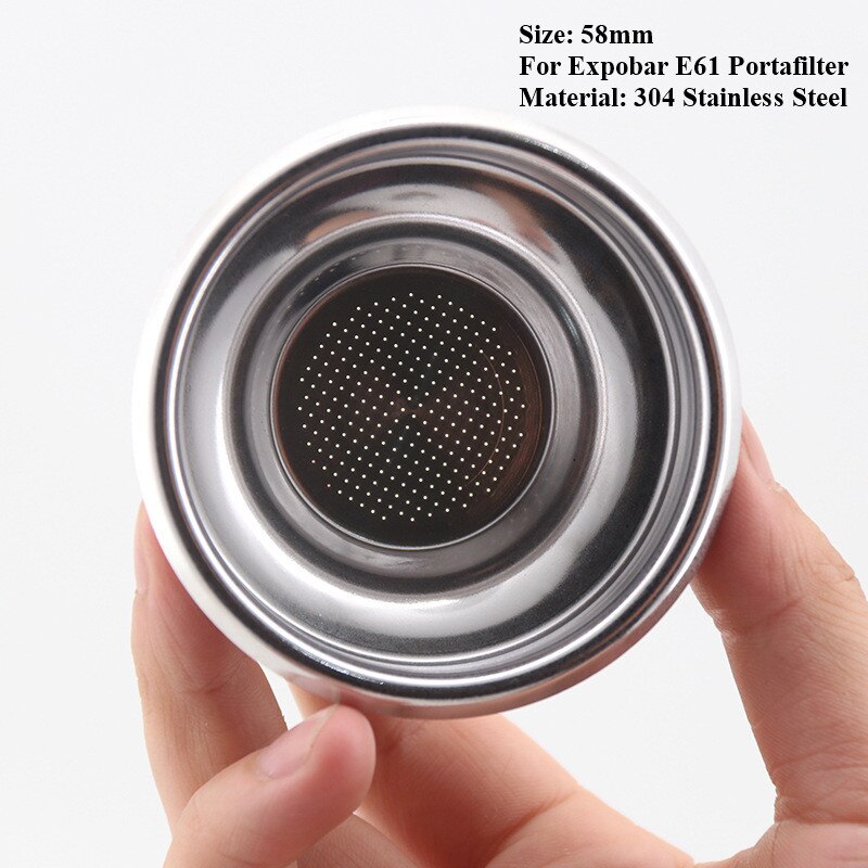 58Mm 7/18G Replacement Basket For Bottomless Portafilter Filter E61 Coffee Machine Coffee Maker Espresso Parts