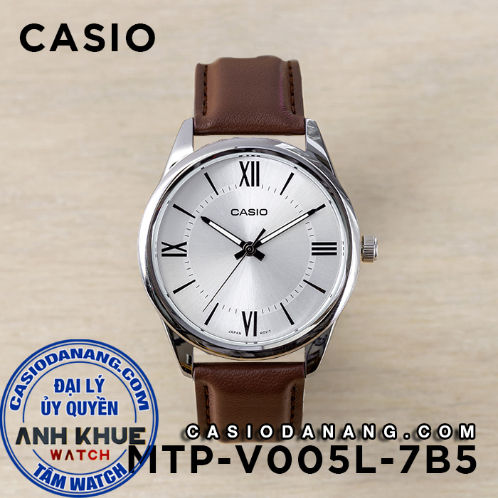Đồng hồ nam dây da Casio Standard chính hãng Anh Khuê MTP-V005 Series (40mm)