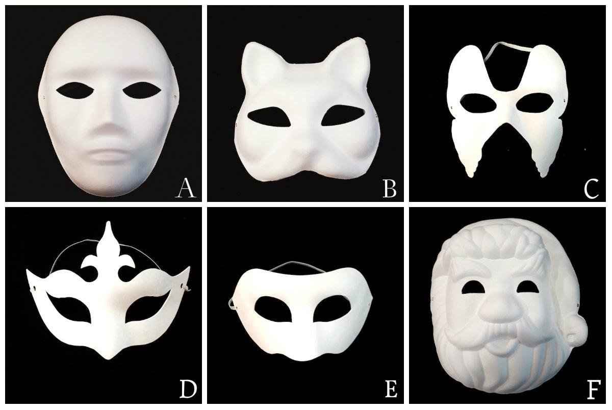 white paper mask