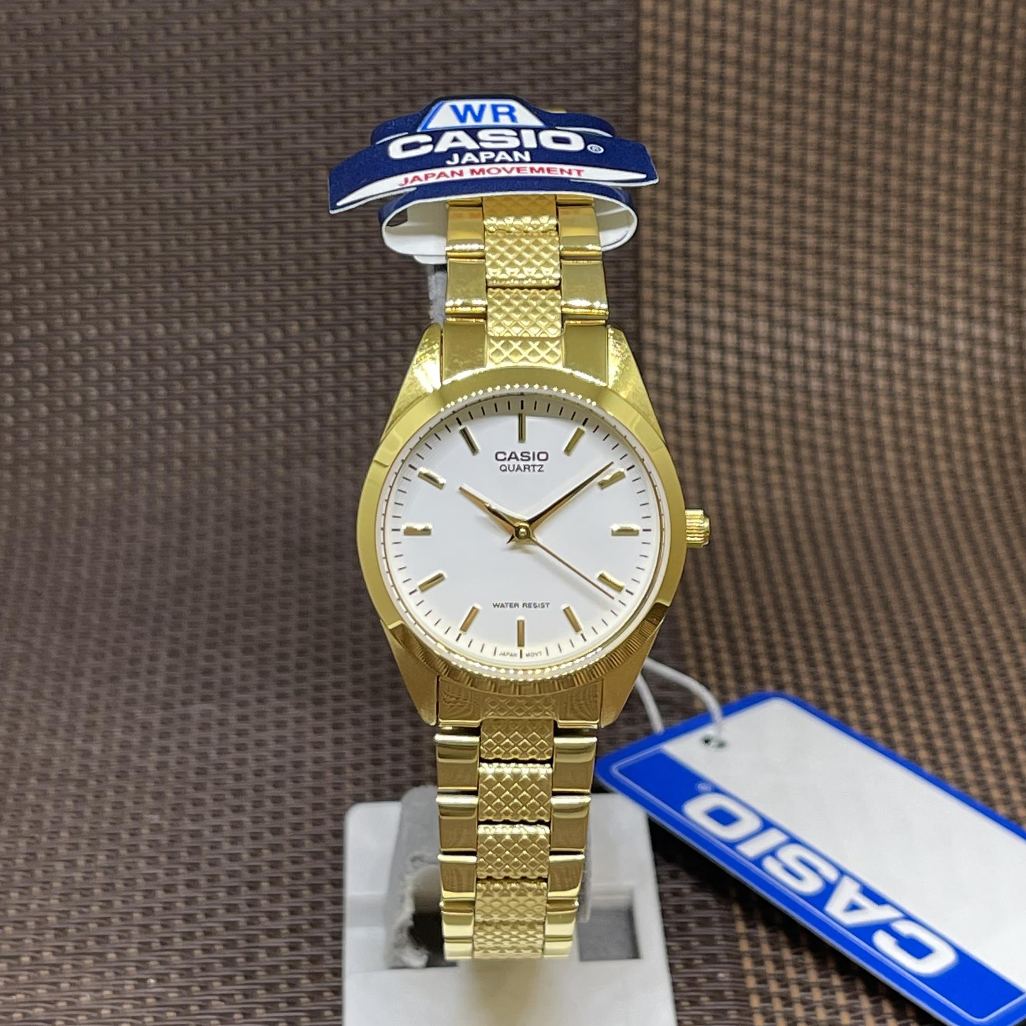 [Original] Casio LTP-1274G-7A Enticer Series Analog Gold Stainless Steel White Dial Ladies Watch