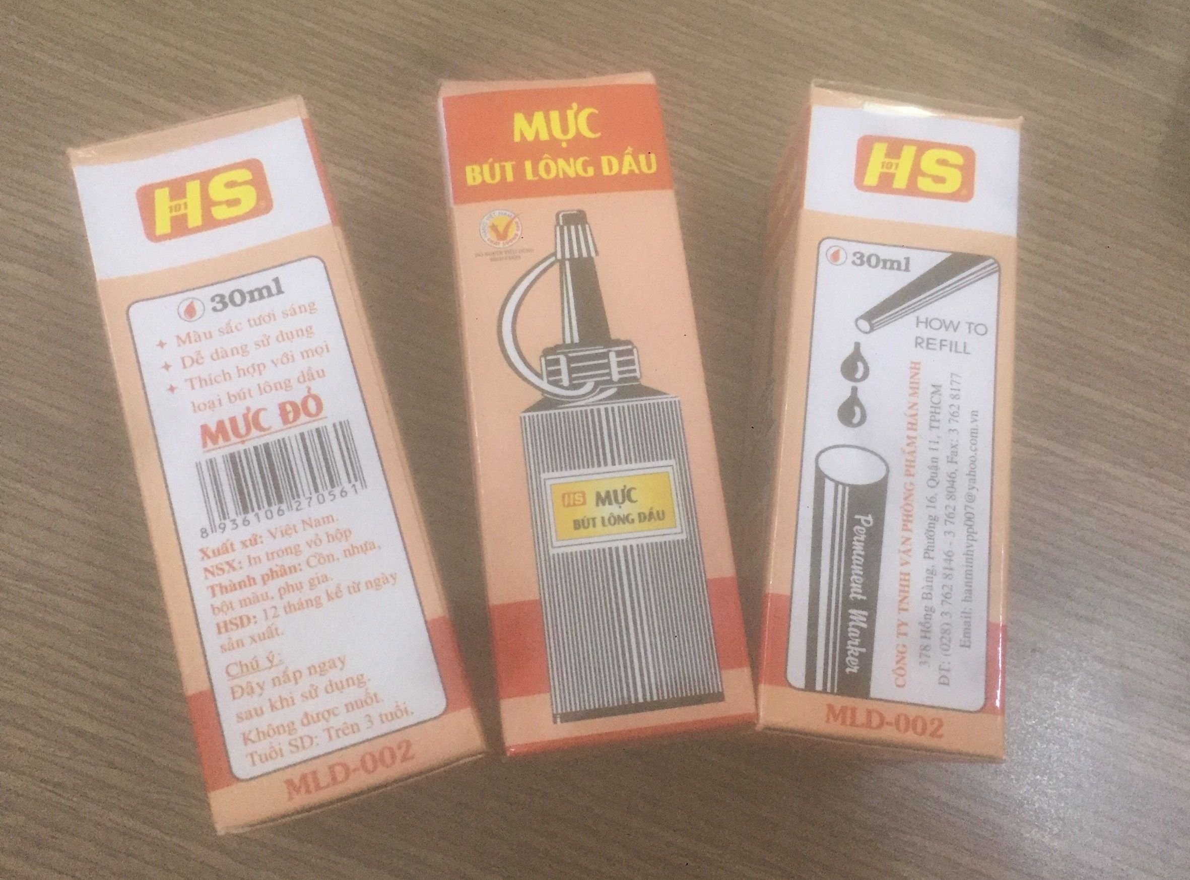 Mực bút lông dầu Hanson MLD-002 30ml
