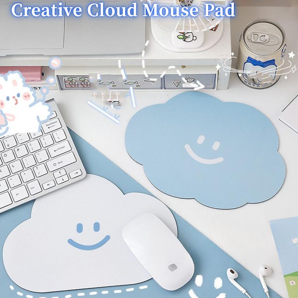 Cloud Mouse Pad Minimalist Mouse Notebook Cute Advanced Pad Mouse Female Office Home Q8I1