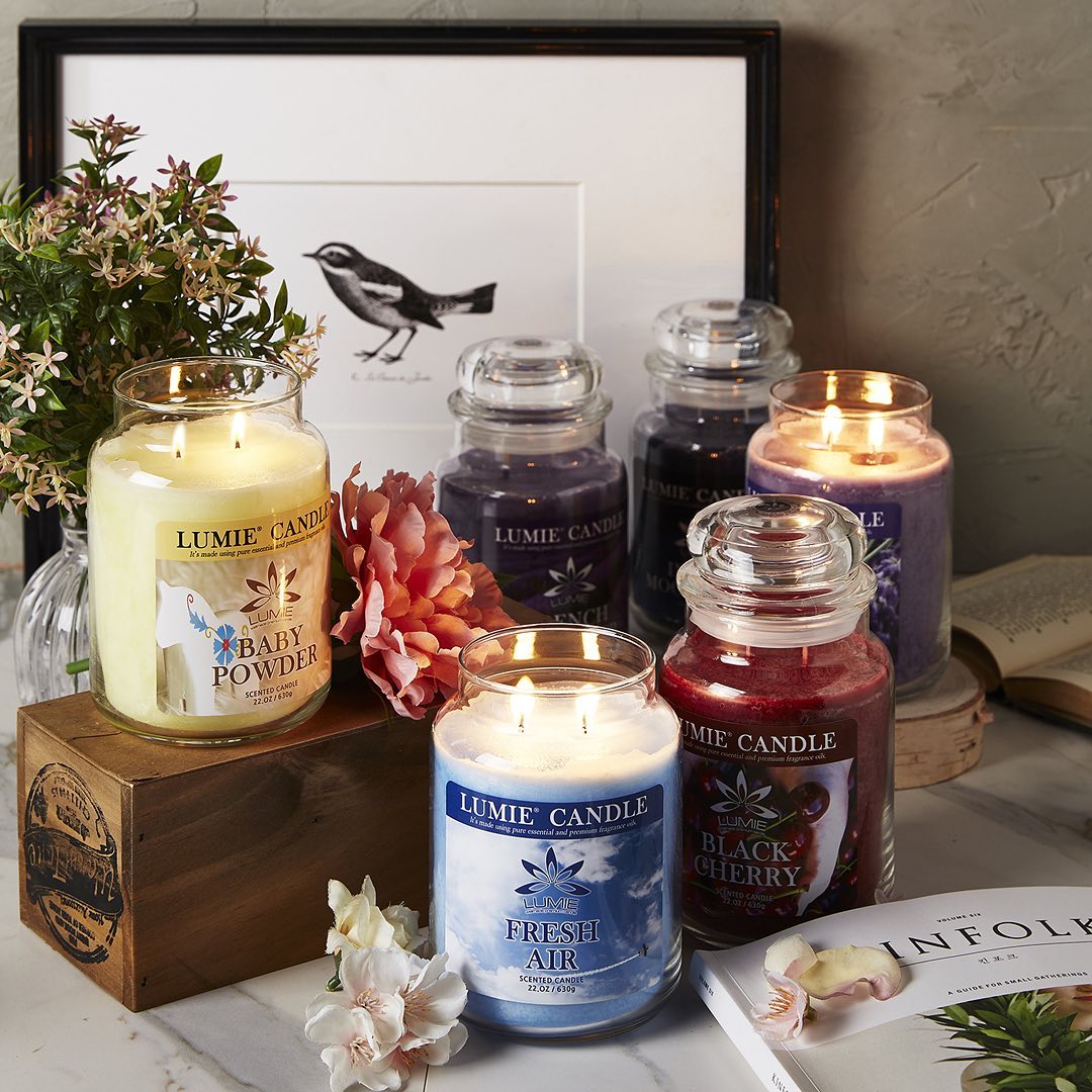 Nến Thơm Hàn Quốc Lumie Candle - Size L 630g