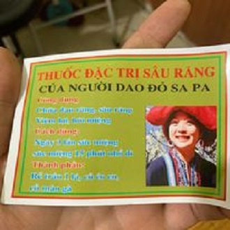Chai sâu răng dao đỏ