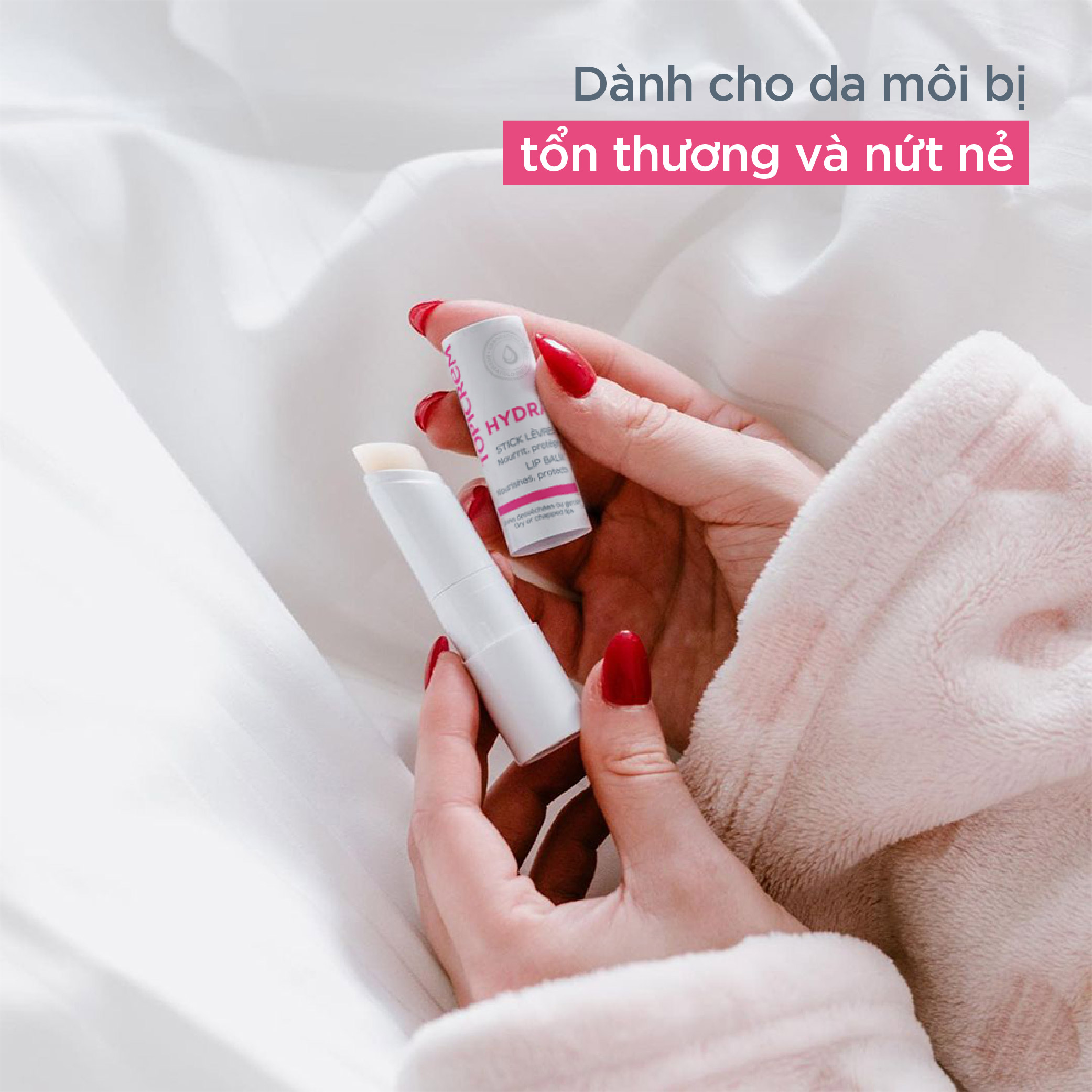 Son dưỡng môi Topicrem Hydra+ Lip Balm 4g
