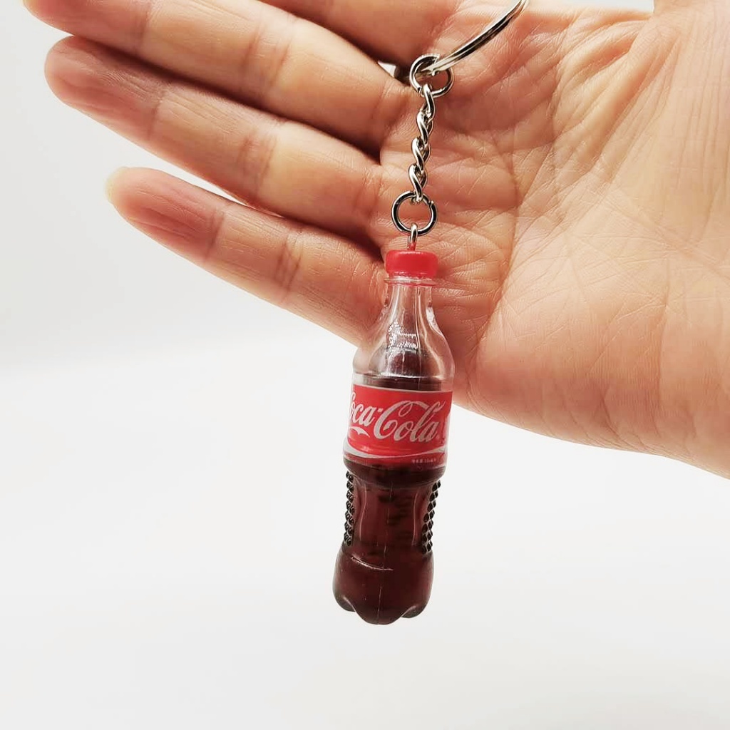 Móc Khóa Hình Chai Nước Ngọt Cola Dễ Thương