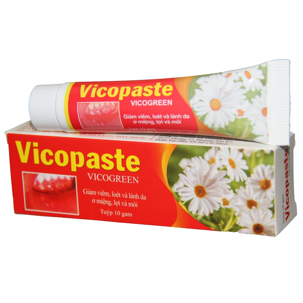 [shipnhanh] VICOPASTE & GEL CHẤM LỞ MIỆNG, NHIỆT MIỆNG (cam kết chính hãng 1 đổi 1)