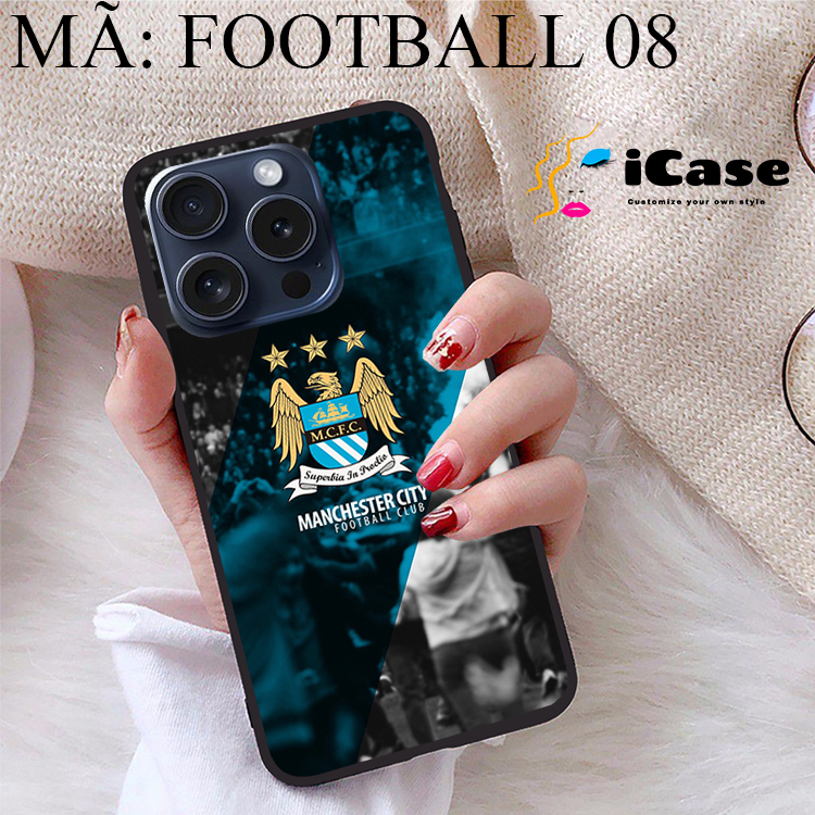 Ốp lưng iPhone 15 Pro viền dẻo TPU BST CLB Bóng Đá