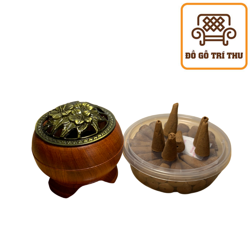Lư gỗ Hương xông đốt trầm sang trọng
