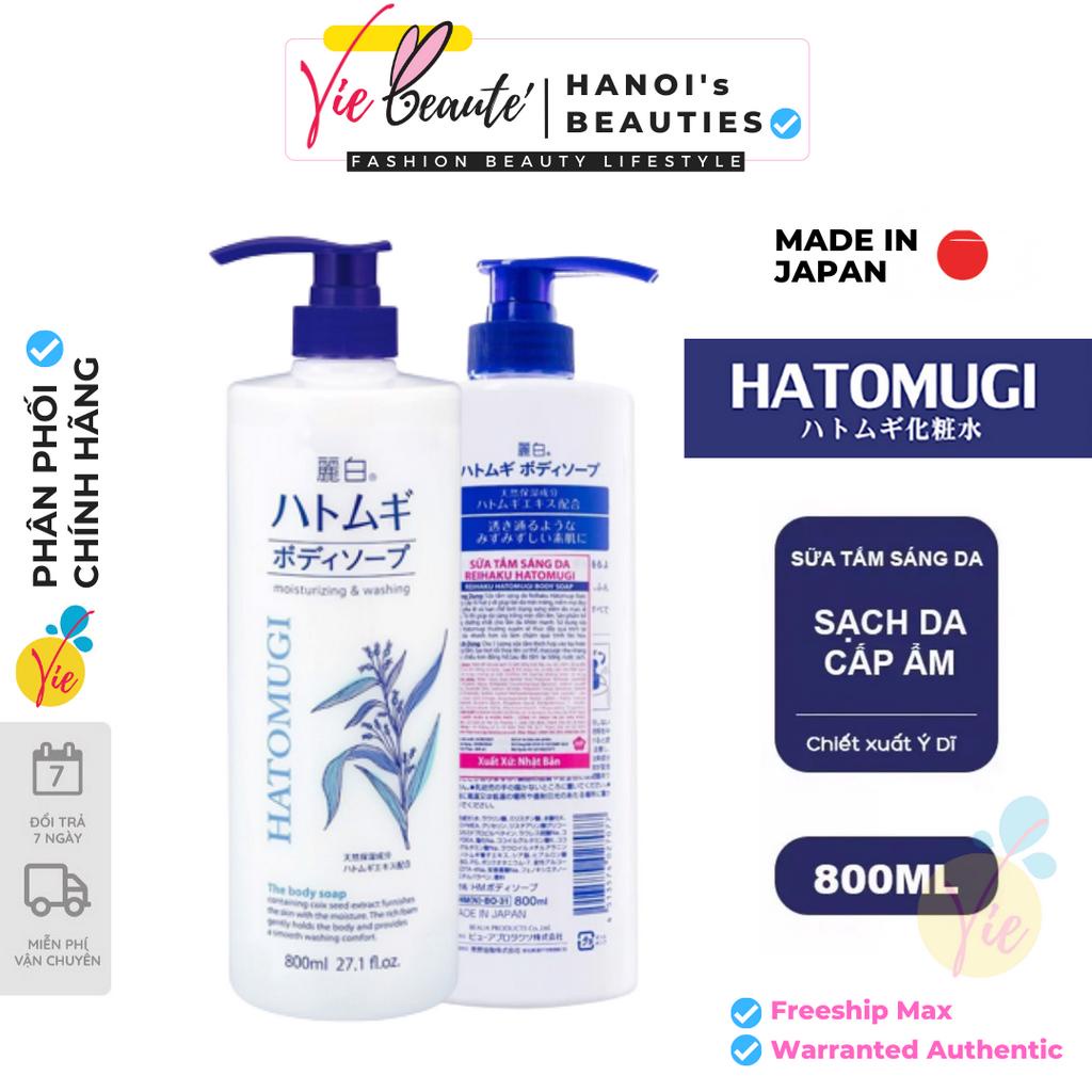 Sữa tắm dưỡng sáng da hatomugi moisturizing washing 800ml