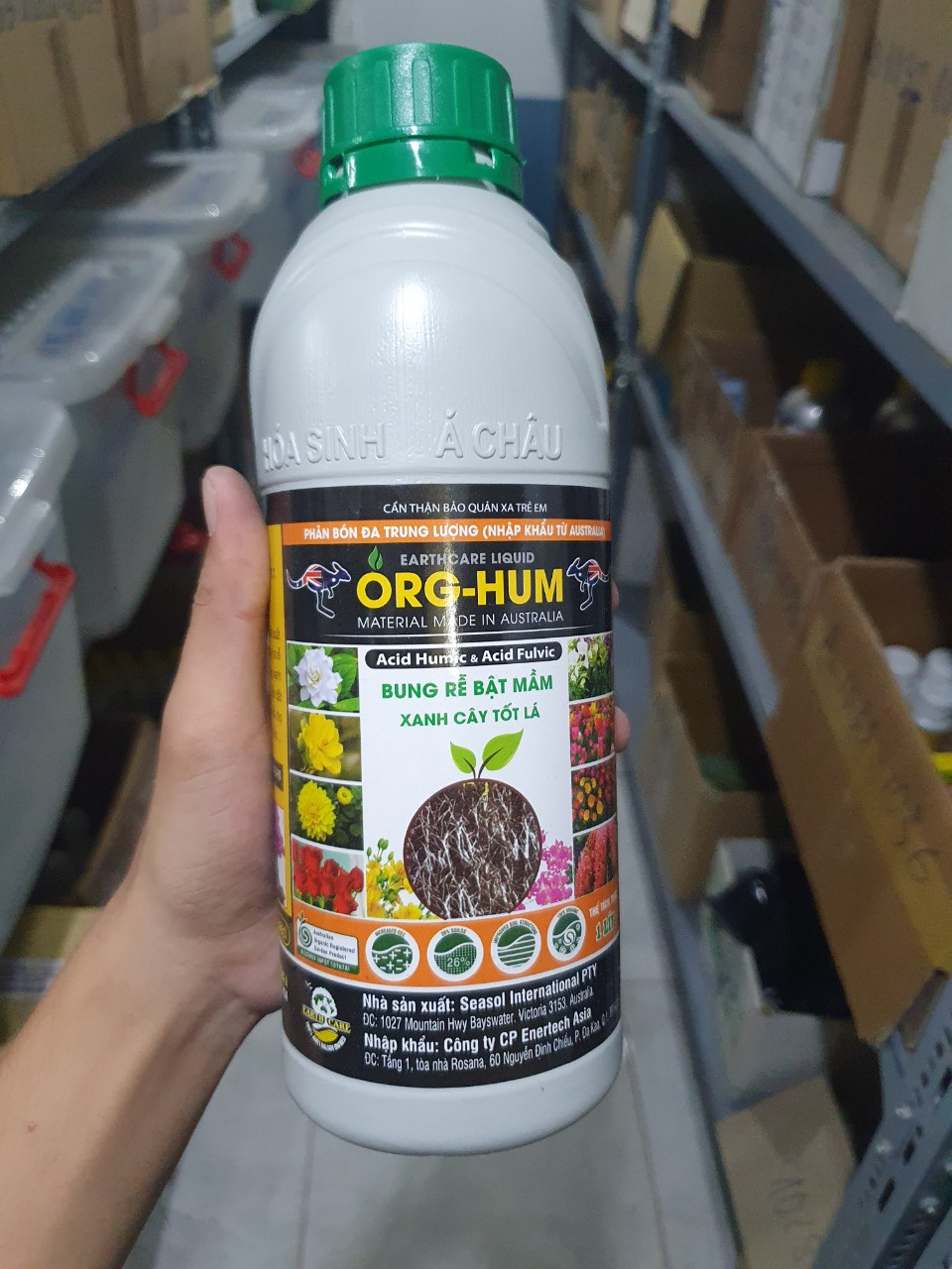 PHÂN BÓN LÁ ORG -HUME BUNG RỄ BẬT MẦM CHAI 01 LÍT
