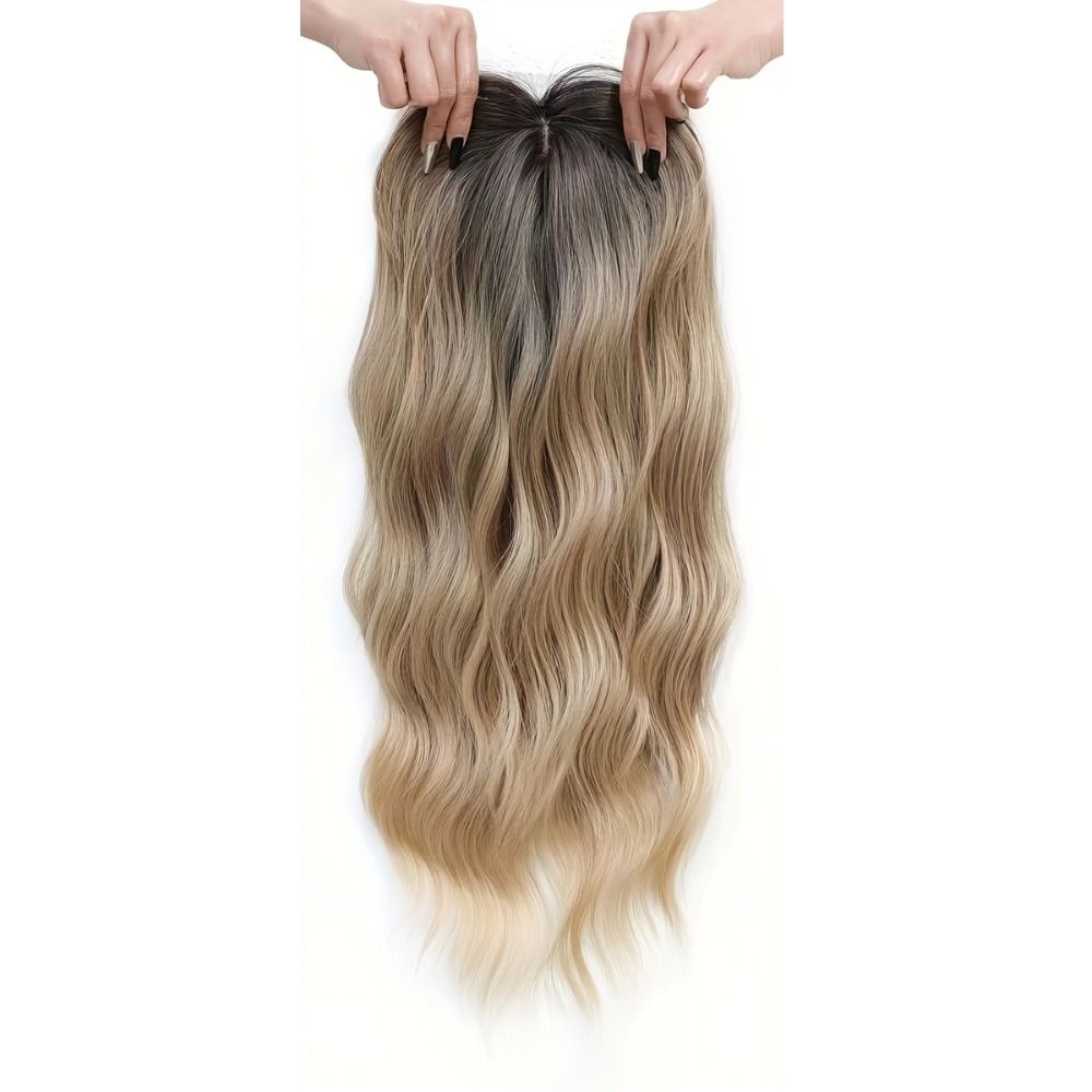 Seamless%20Ombre%20Topper%20Hair%20with%20Hair%20Bangs%20Long%20Wavy%20Curly%20Hair%20Synthetic%20Hair%20Toppers%20Natural%2022%20Inch%20Top%20Closures%20Hairpiece%20Increase%20Hair%20Volume%20-%20Image%202