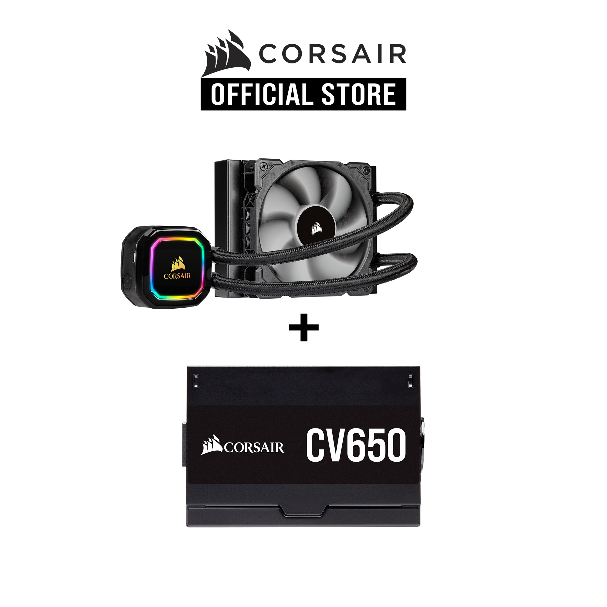 Corsair H60i Rgb Pro Xt Cpu Cooler Cv650w 80 Plus Bronze Power Supply Unit Cs Cw Ww Cs Cp Uk Lazada Singapore