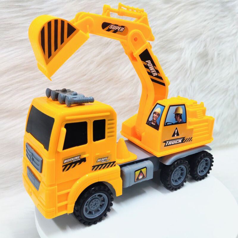 đồ chơi trẻ em xe cẩu, máy xúc