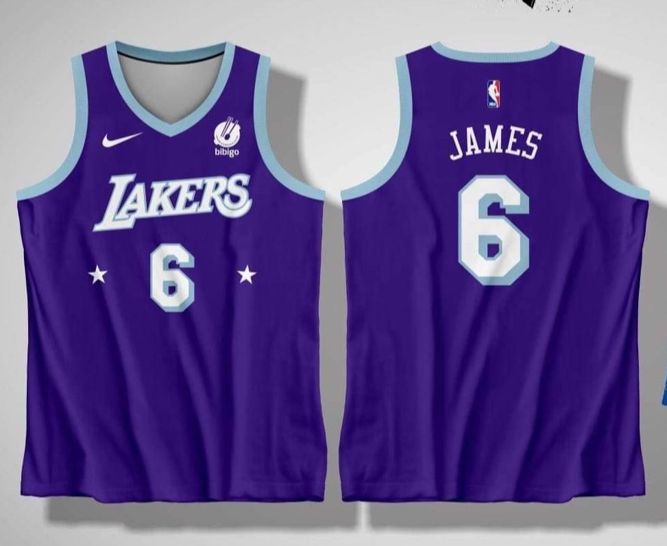 NEW 2022 JERSEY LAKERS 03 LEBRON JAMES BASKETBALL JERSEY FREE CUSTOMIZE ...