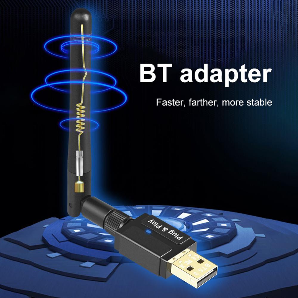 Music Audio Receiver Transmitter 100M Long Range Wireless USB Adapter Bluetooth-Compatible 5.3 Support Windows 8.1/10/11 for PC Speaker Wireless Mouse