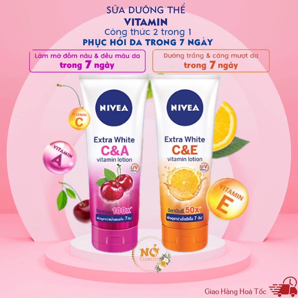 SỮA DƯỠNG THỂ Nivea Extra white