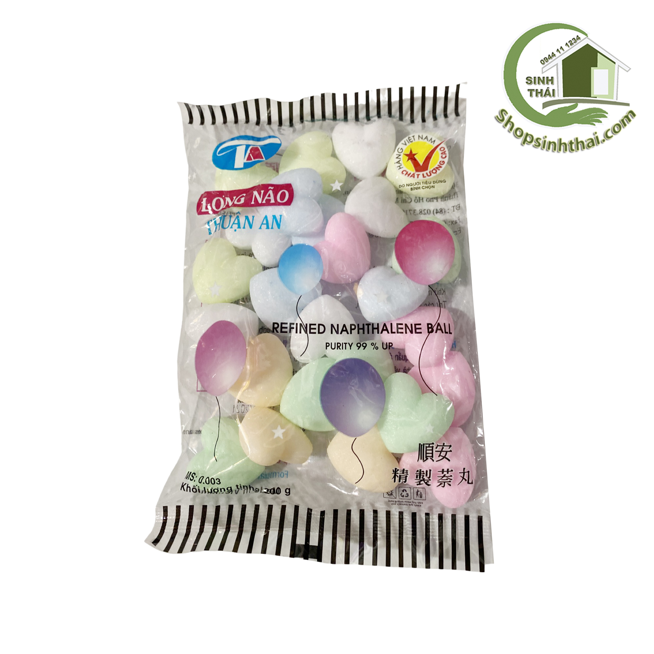 Bịch long não lớn - hình tim, hình tròn, giao kiểu ngẫu nhiên