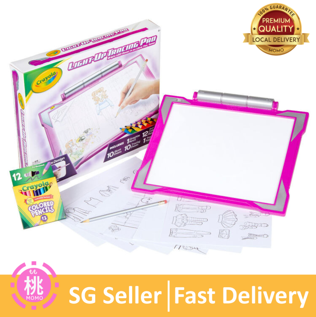 Pad Pink Crayola Tracing Paper My First Tracing Light Up Pad