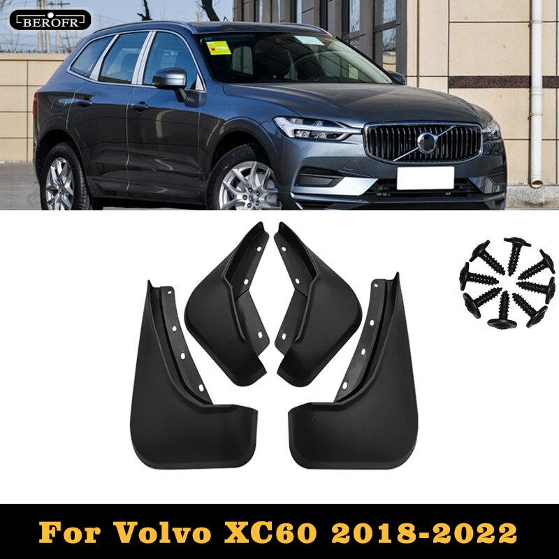 Mud flaps for volvo xc60 2018-2022 2019 2020 2021 splash guards fender mudflaps front rear mudguards car accessories