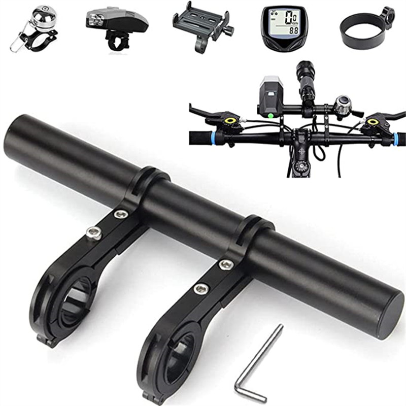 10/20cm Handlebar Extended Bracket Bike Headlight Mount Bar Computer ...