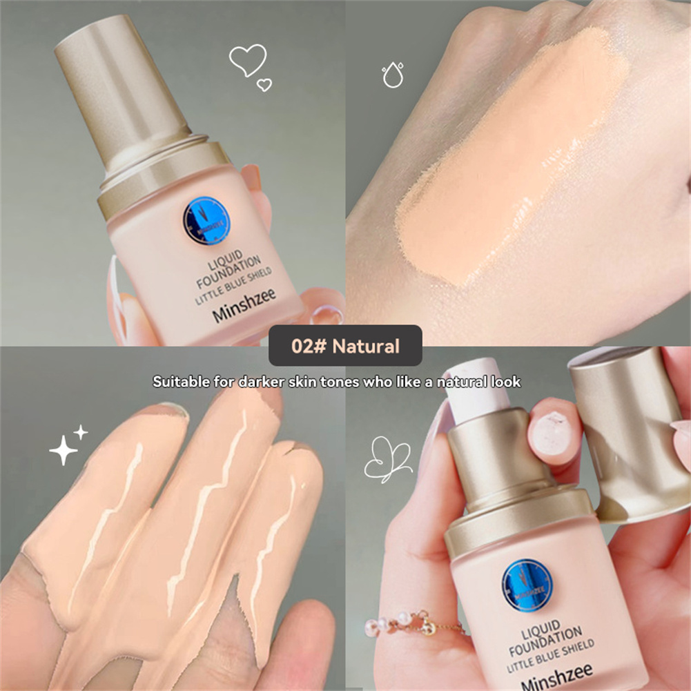 1PC Matte Foundation Make-up Light And Breathable Matte Concealer Cosmetics Durable Foundation Make-up Liquid Foundation Make-up