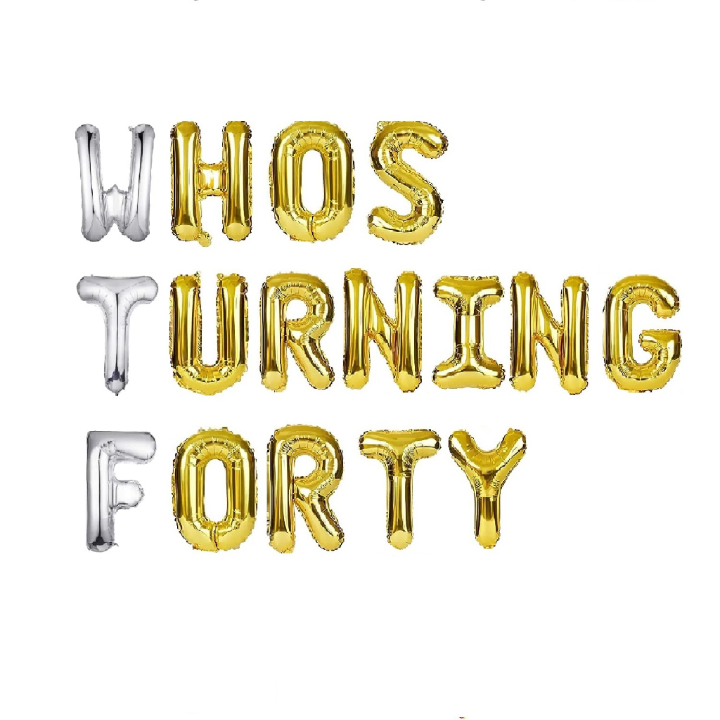 (SG Seller) 40th Birthday Balloons, Funny Birthday Balloons, 40