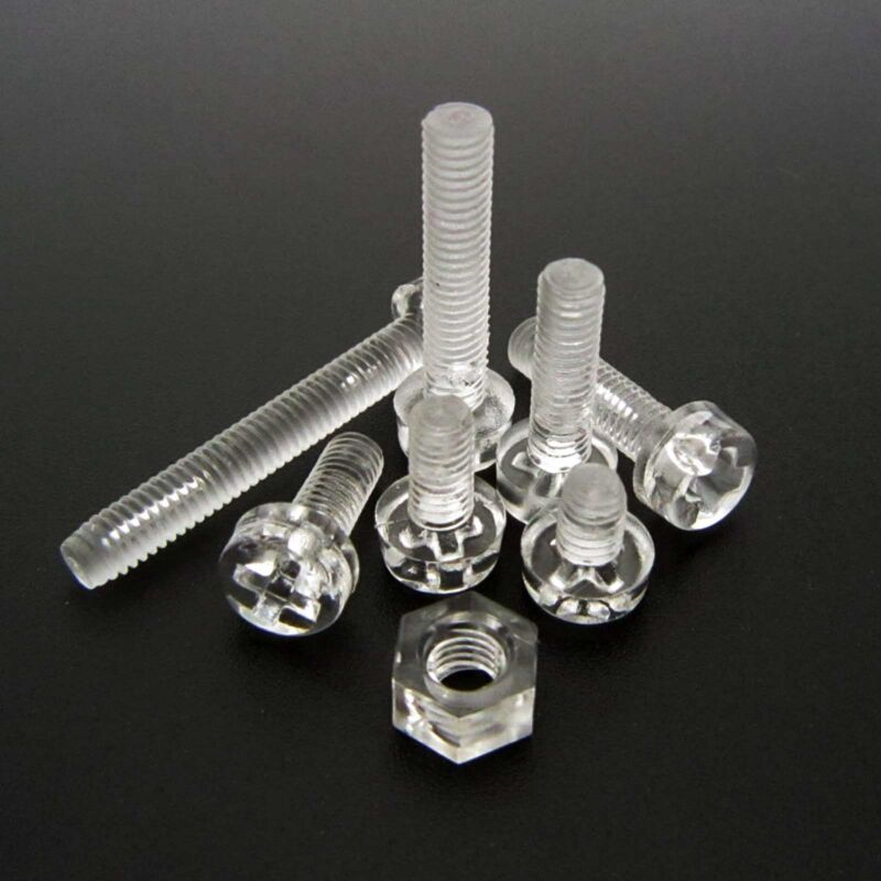 50sets%20Clear%20Plastic%20Nylon%20M3-M6%20Phillips%20Screw%20Bolt%20Nut%20-%20Image%202