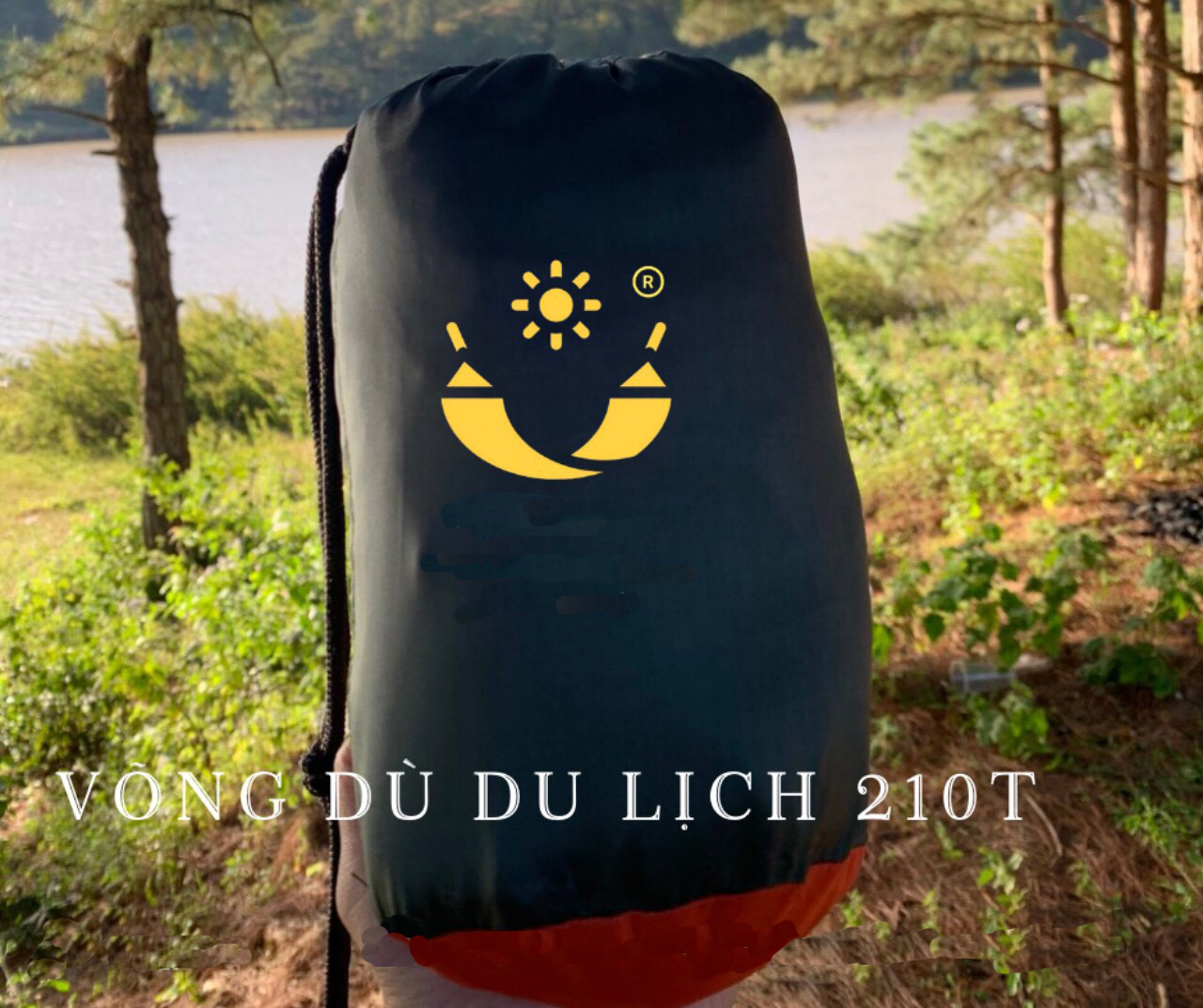 [HCM]Võng vải đôi du lịch dã ngoại