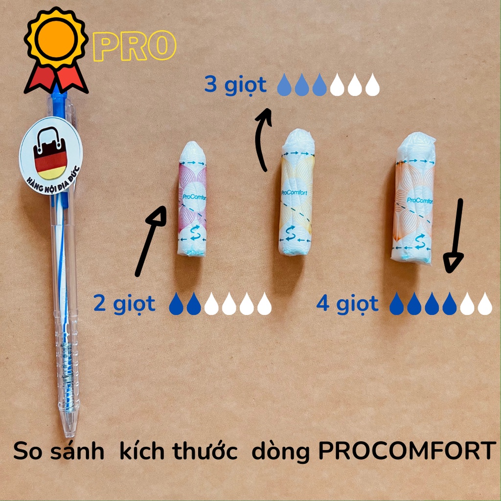 Tampon Ob cao cấp nội địa Đức nhiều lựa chọn và đủ size