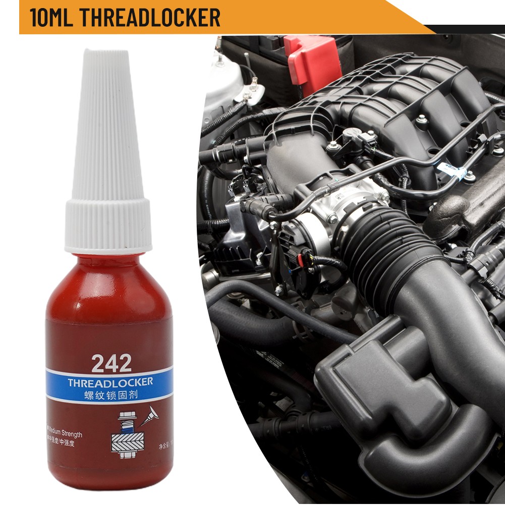 HOMETOOL Heavy Duty 10ml Threadlocker 262 for Locking and Sealing Industrial Machinery