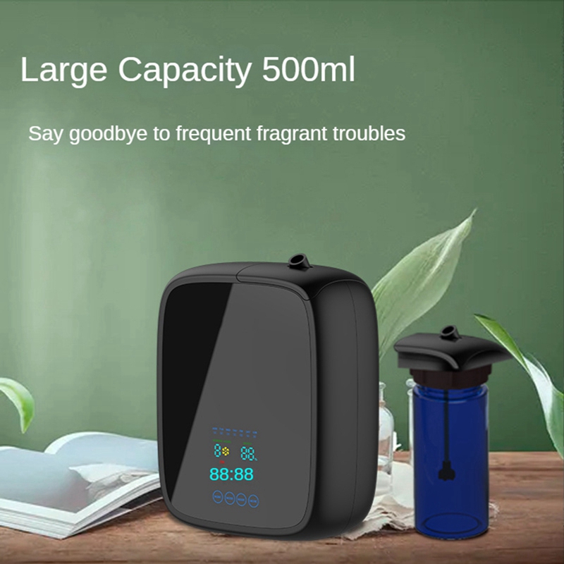 500Ml Aroma Diffuser Hotel Air Freshener Wall-Mounted Essential Oil Diffuser Black EU Plug