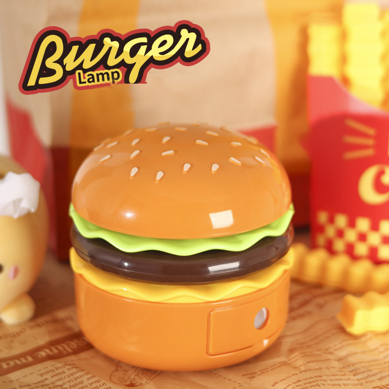 Hamburger Night Light, pencil sharpener, LED Night Light for storing mood table lamps