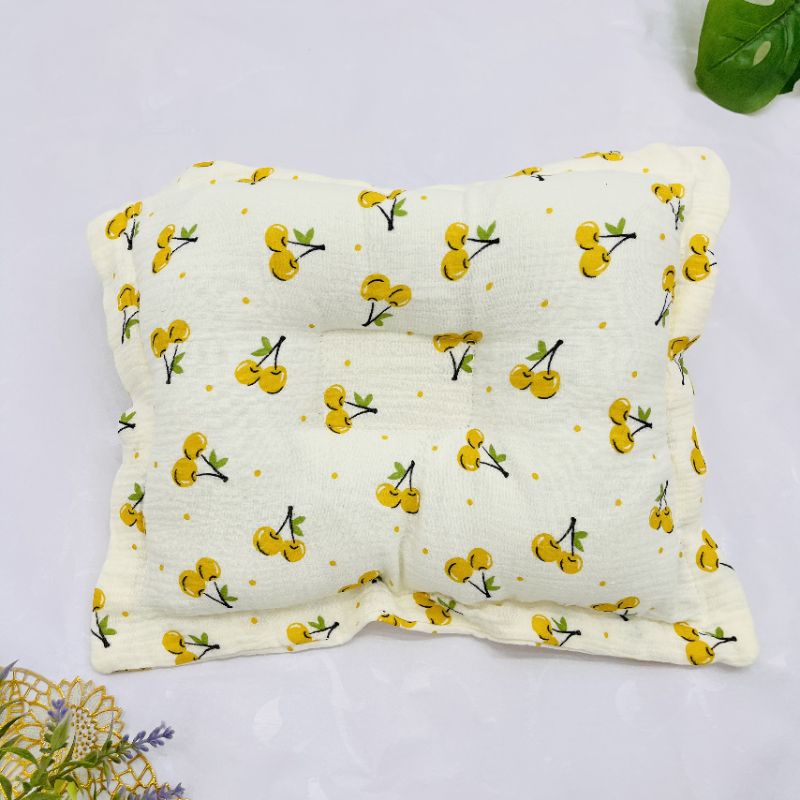Gối lõm xô muslin  cho bé