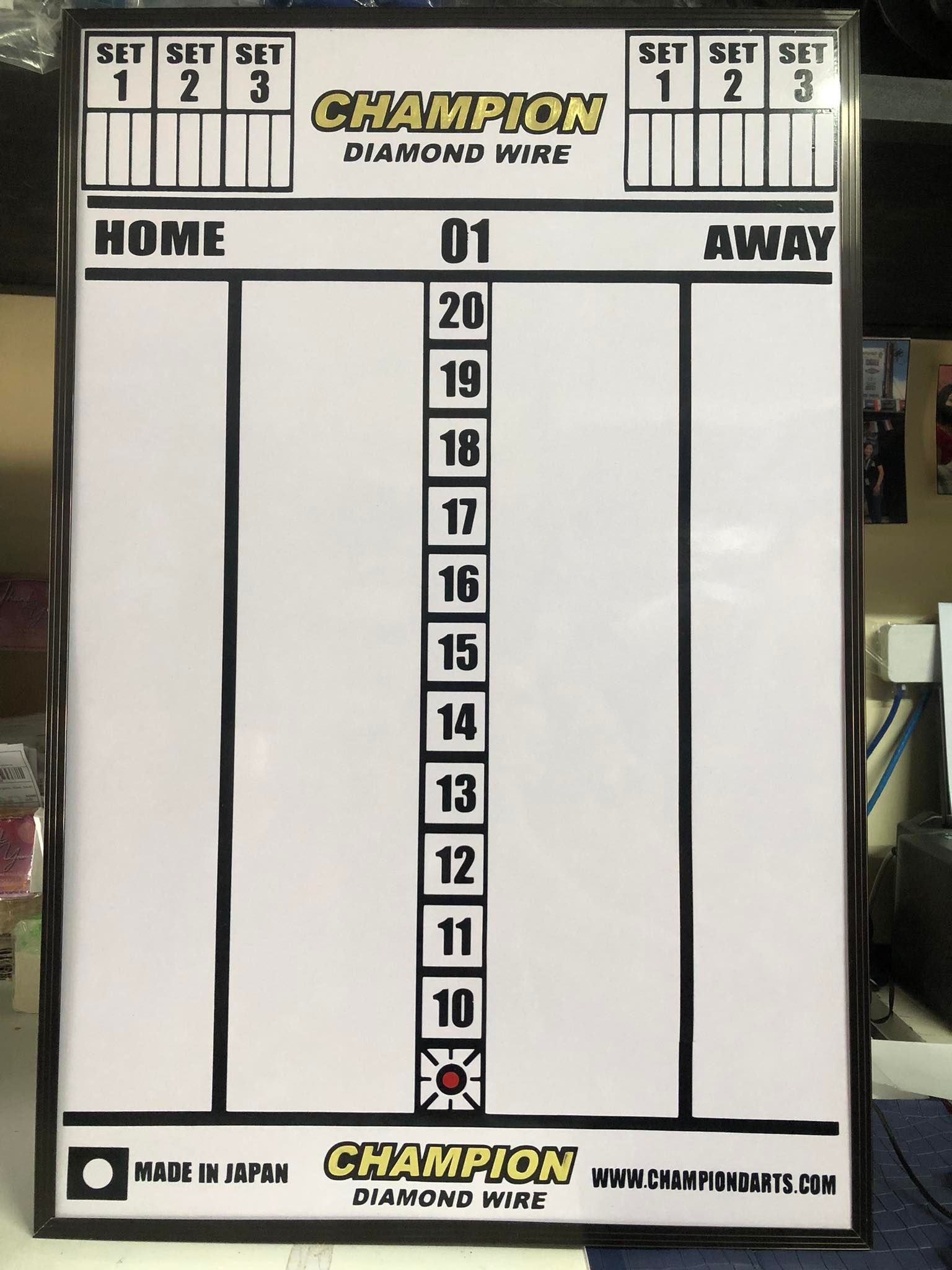 Dart Score Board Champion for dart Games / gamit sa larong darts / scoreboard / cod Lazada PH